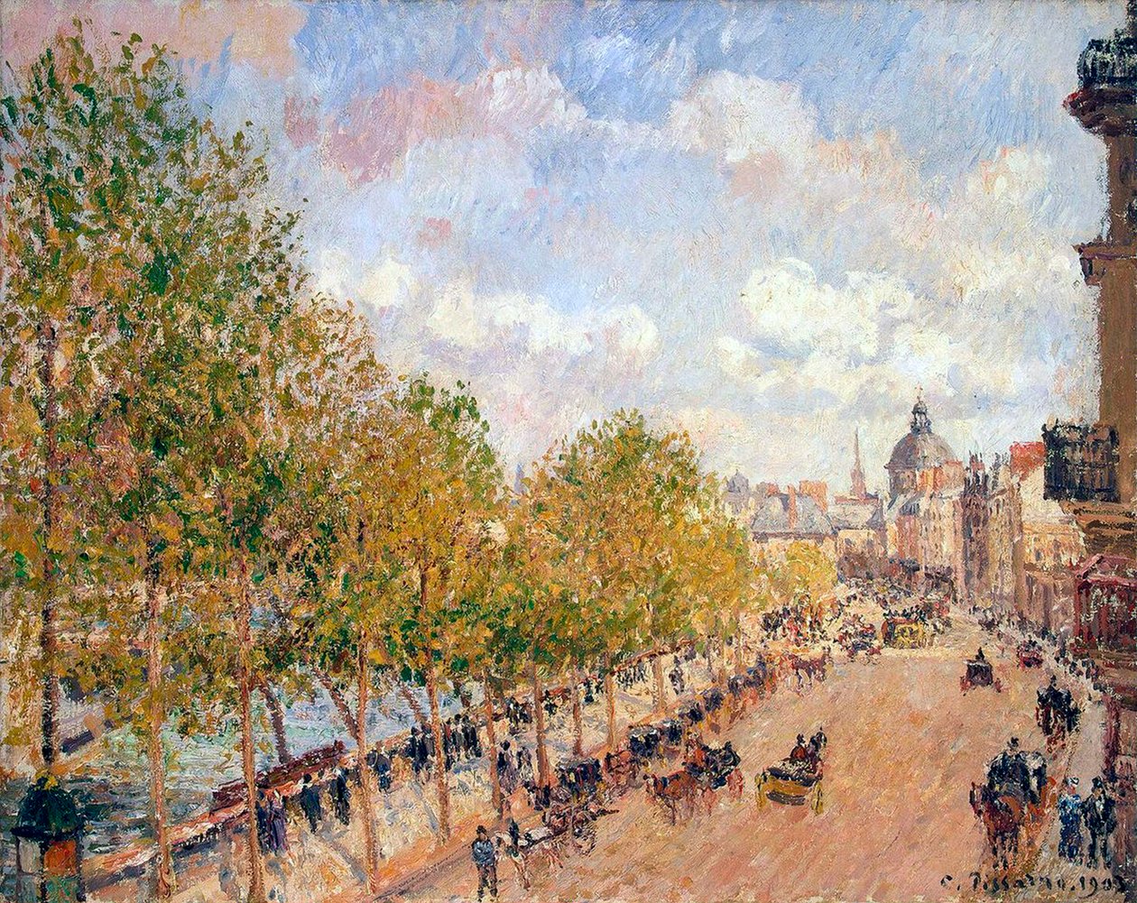 Quai Malaquais, slunečné odpoledne, 1903. od Camille Pissarro