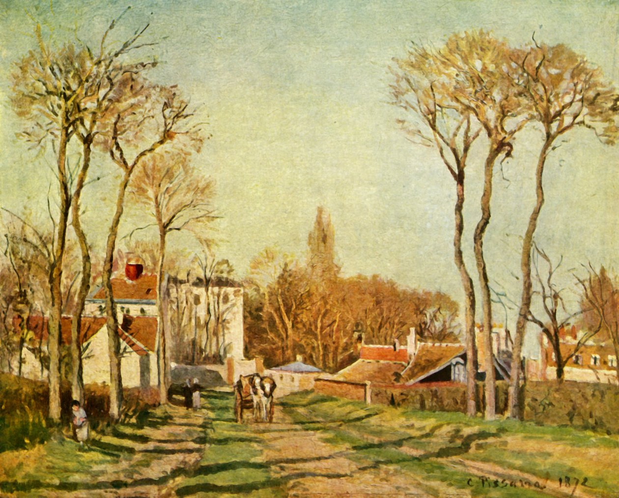 Vchod do vesnice, 1872, 1939. od Camille Jacob Pissarro