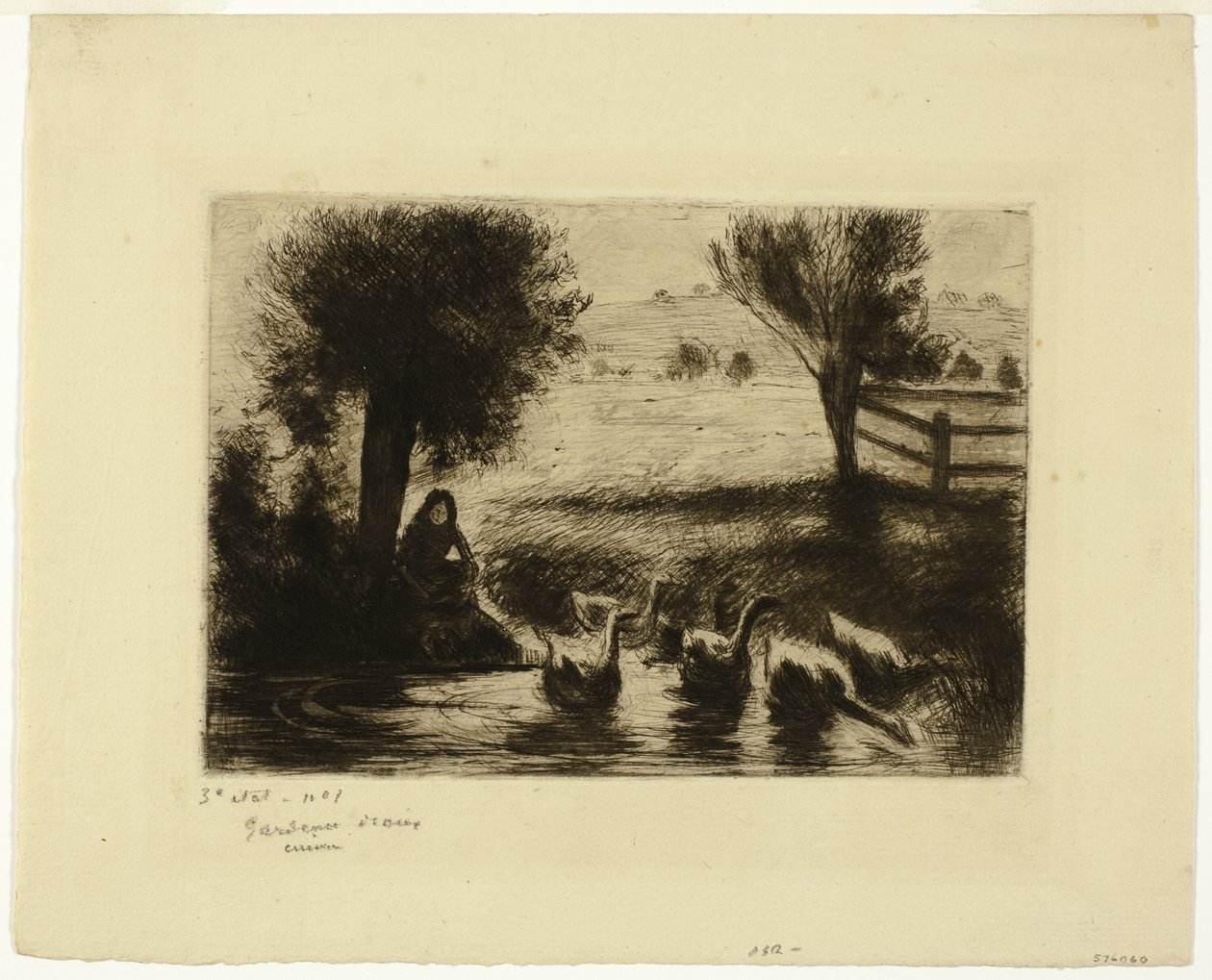 Husy od Camille Pissarro