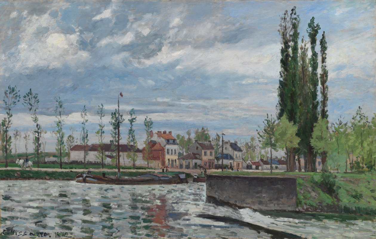 Zámek v Pontoise od Camille Pissarro