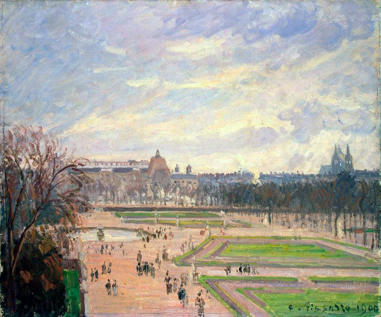 Tuilerijské zahrady, 1900. od Camille Pissarro