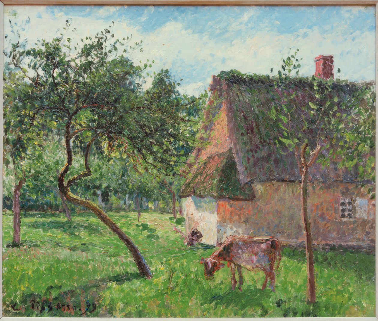 Uzavřený prostor ve Varengeville od Camille Pissarro