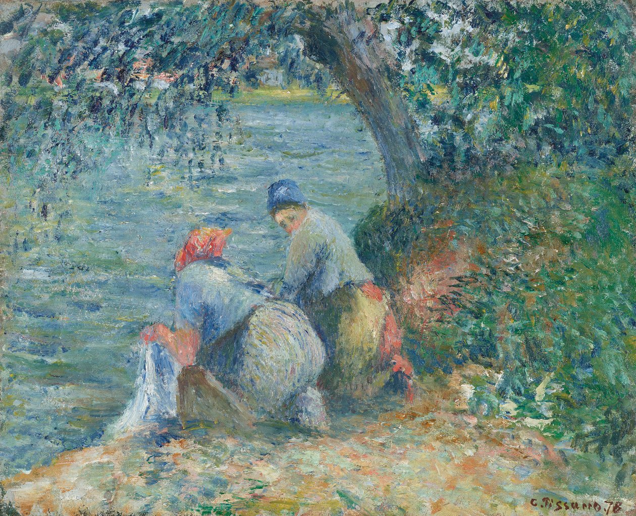 Washerwomen at the water