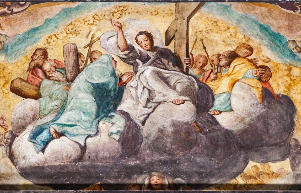 Poslední soud, detail (freska) od Camillo Procaccini