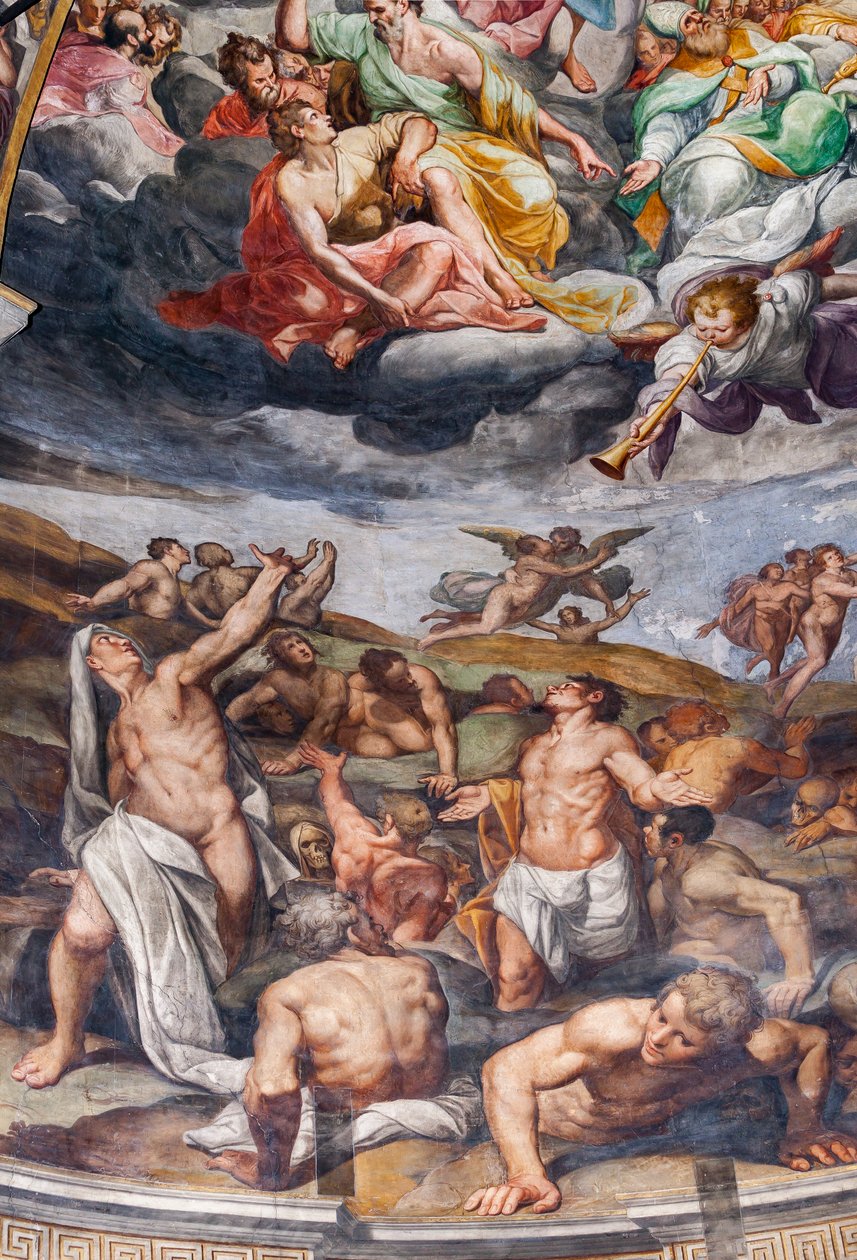 Poslední soud, detail (freska) od Camillo Procaccini