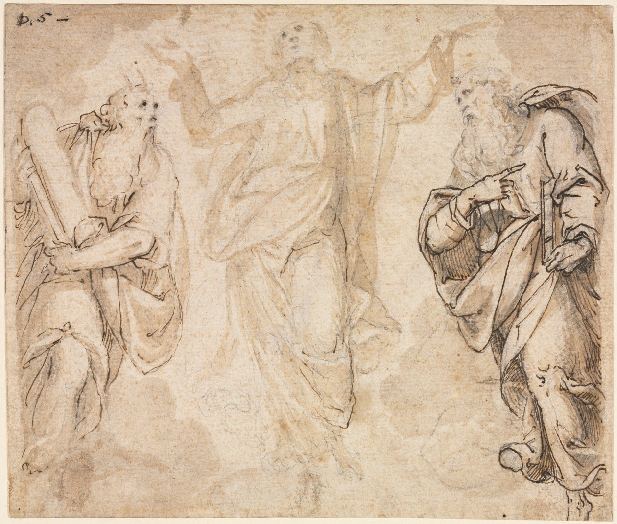 The Transfiguration recto, c. 1590. od Camillo Procaccini