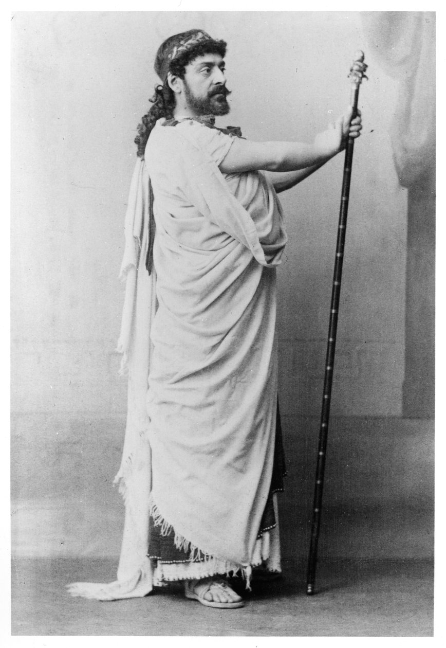 Mounet-Sully (1841-1916) jako Oidipus v 