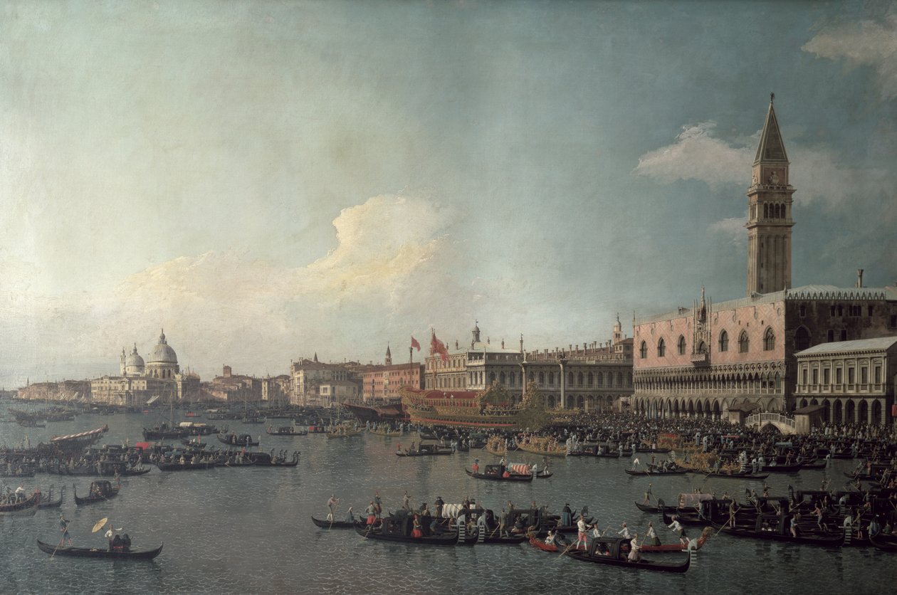 Povodí San Marco na Den Nanebevstoupení Páně, kolem roku 1740 od Giovanni Antonio Canal