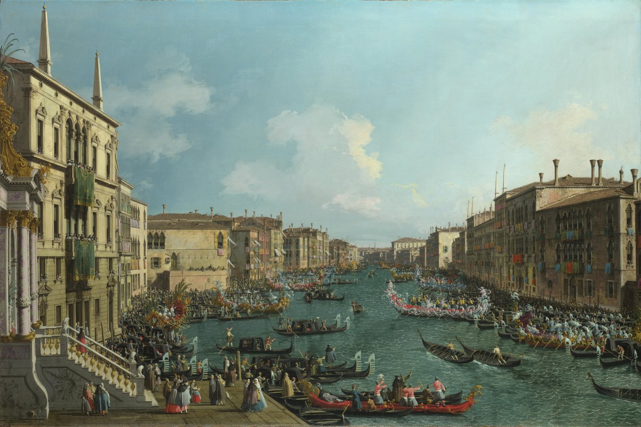 Regata na Canal Grande, c. 1740 od Giovanni Antonio Canal