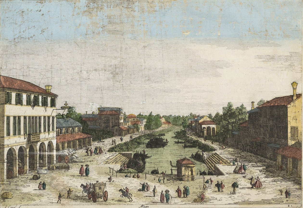 Canaletto Mestre barevné od Canaletto