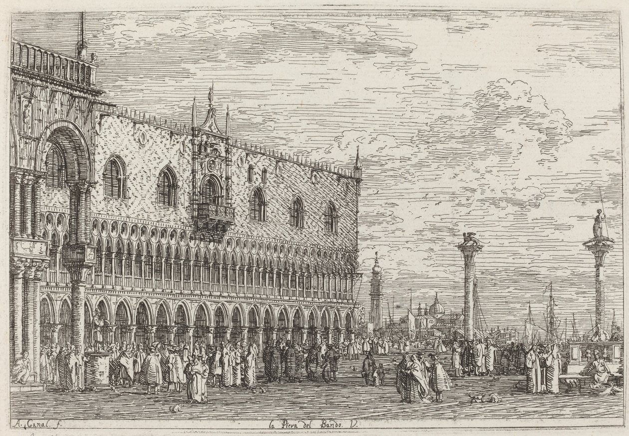 The Band Pier. V, c. 17351746. od Canaletto
