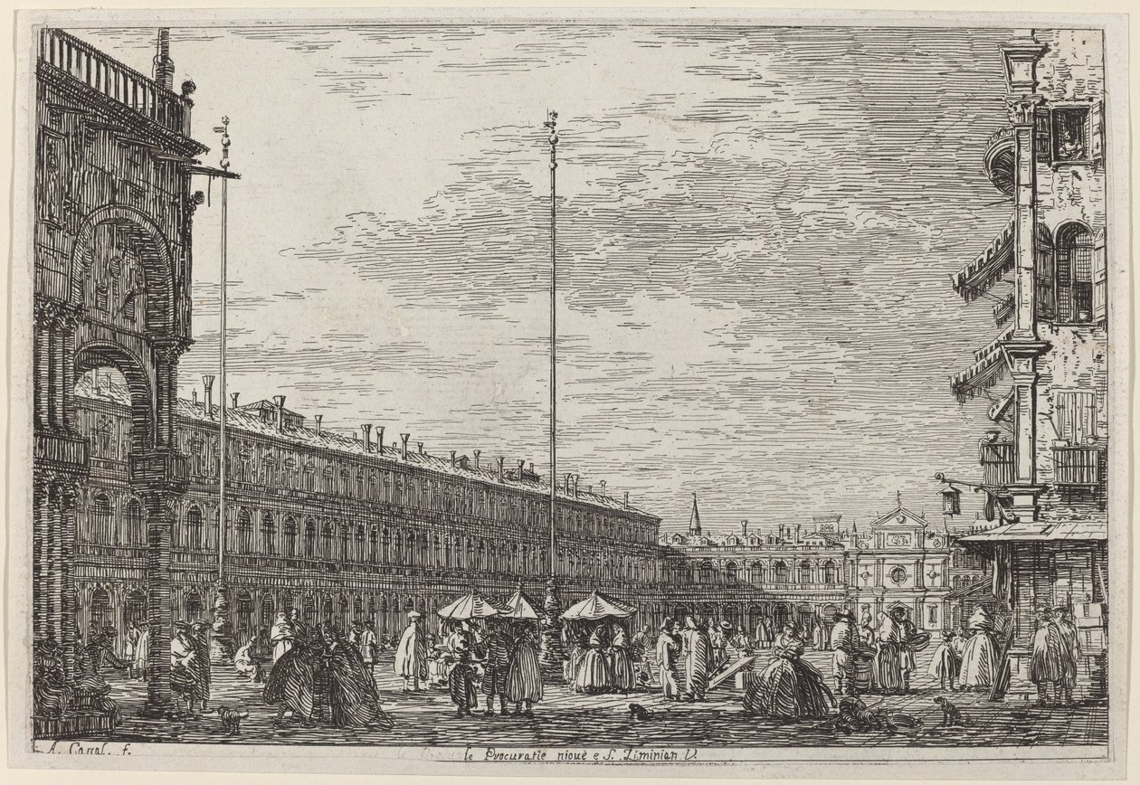 Le Procuratie niove e S. Ziminian V. od Canaletto