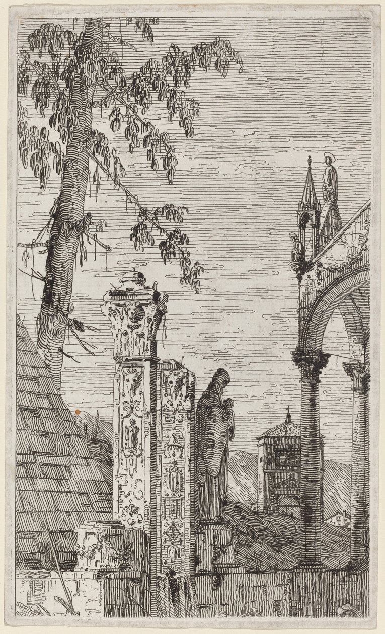 Biskupský hrob, c. 17351746. od Canaletto