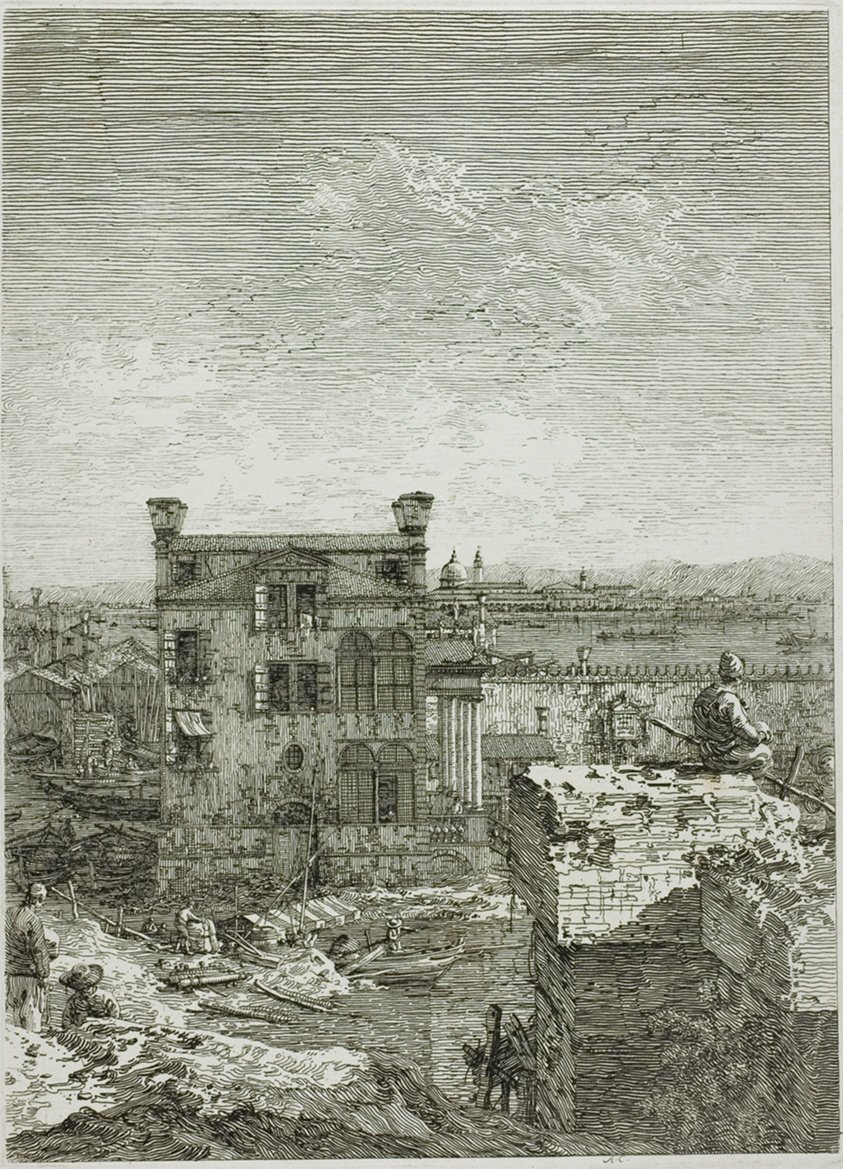 Dům s peristylem, z Vedute od Canaletto