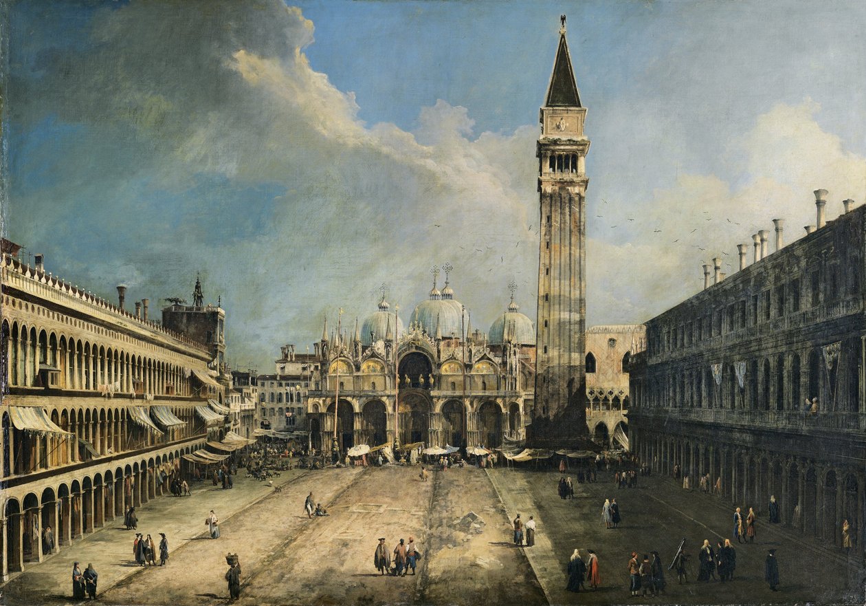 Náměstí San Marco v Benátkách od Canaletto