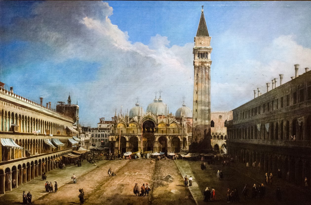 Náměstí San Marco v Benátkách od Canaletto