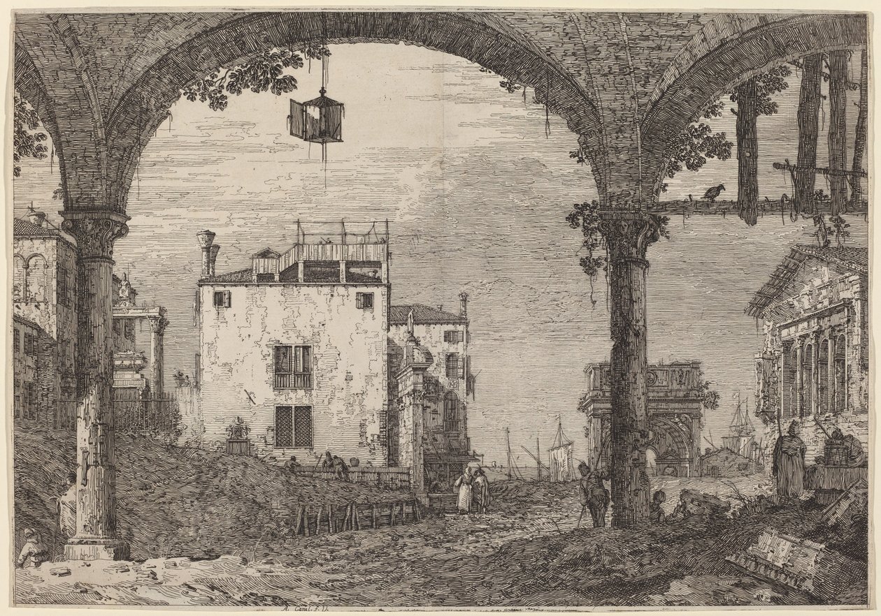 Portico s lucernou, c. 17351746. od Canaletto