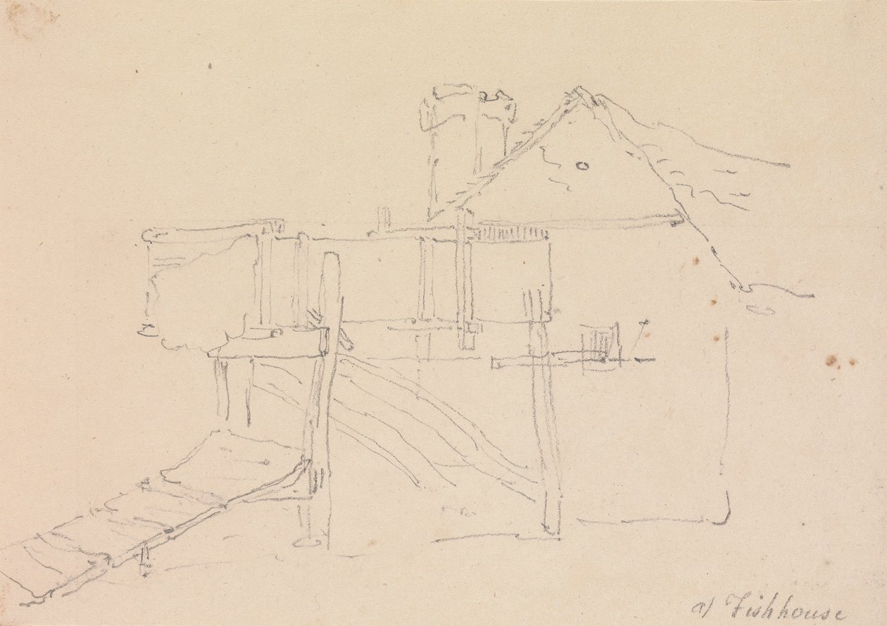 Ve Fishhouse, Isle of Wight od Capt. Thomas Hastings