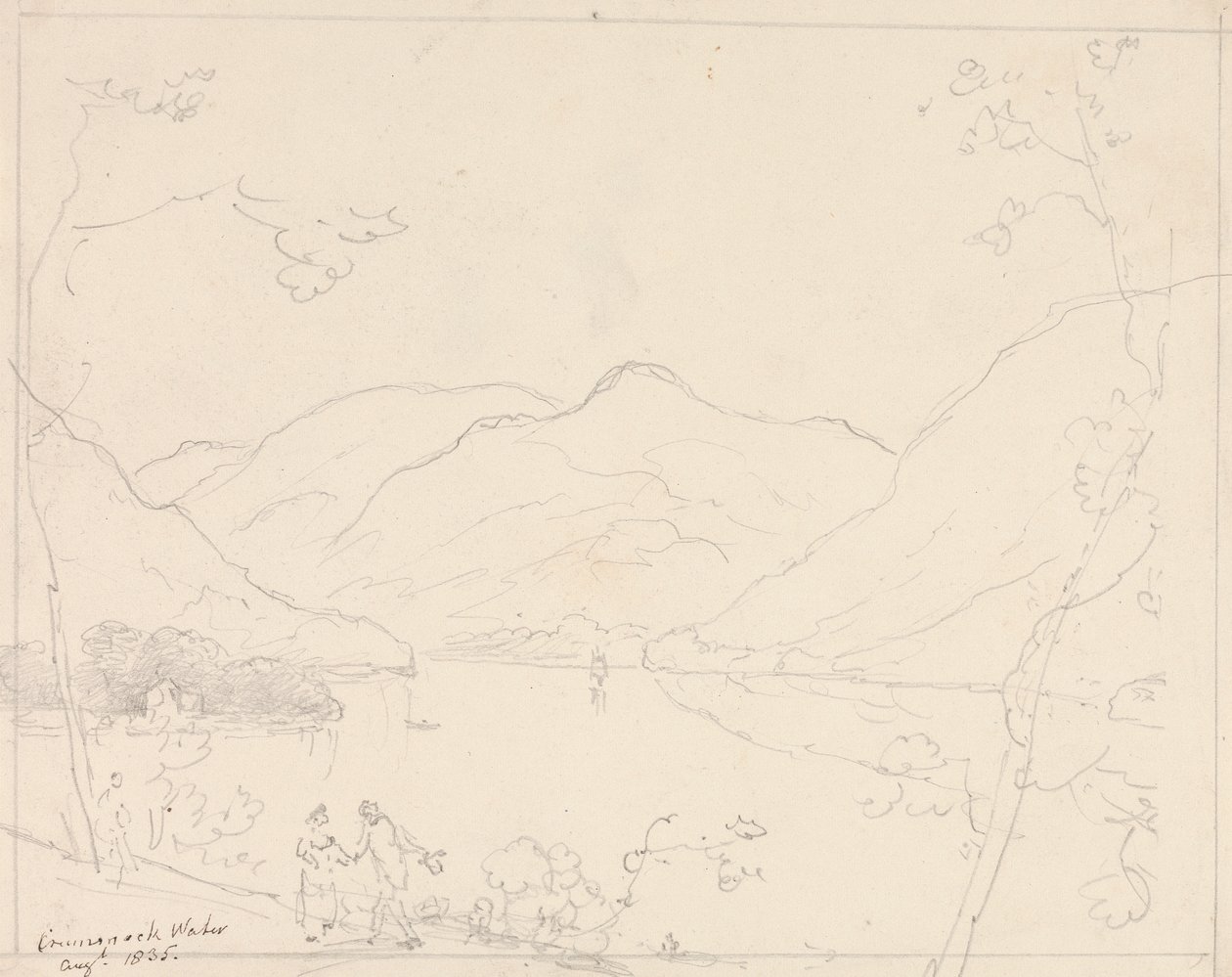 Crummock Water, srpen 1835 od Capt. Thomas Hastings