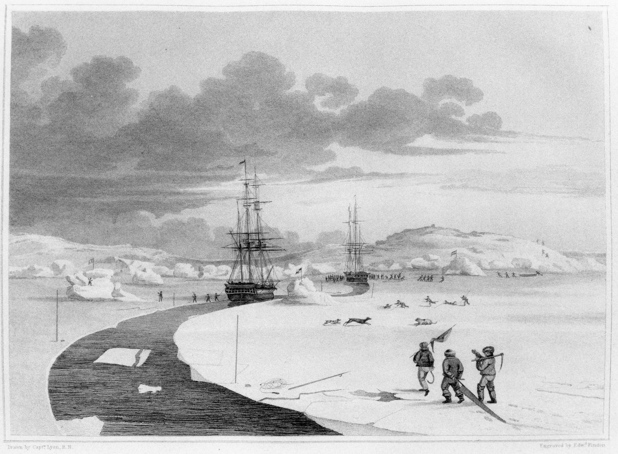 Cutting into Winter Island, říjen 1821, z 