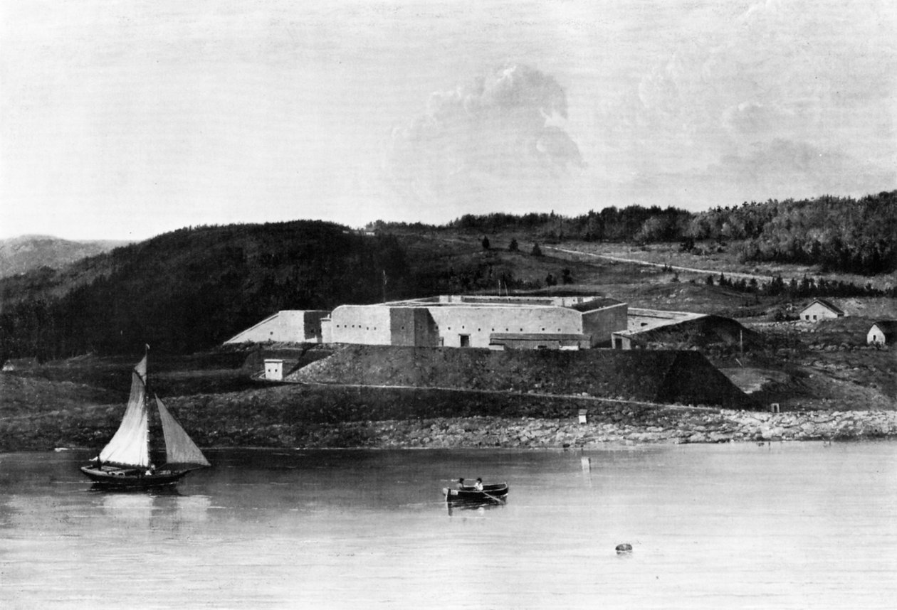 Fort Knox, Maine, 1870-1875. od Captain Seth Eastman
