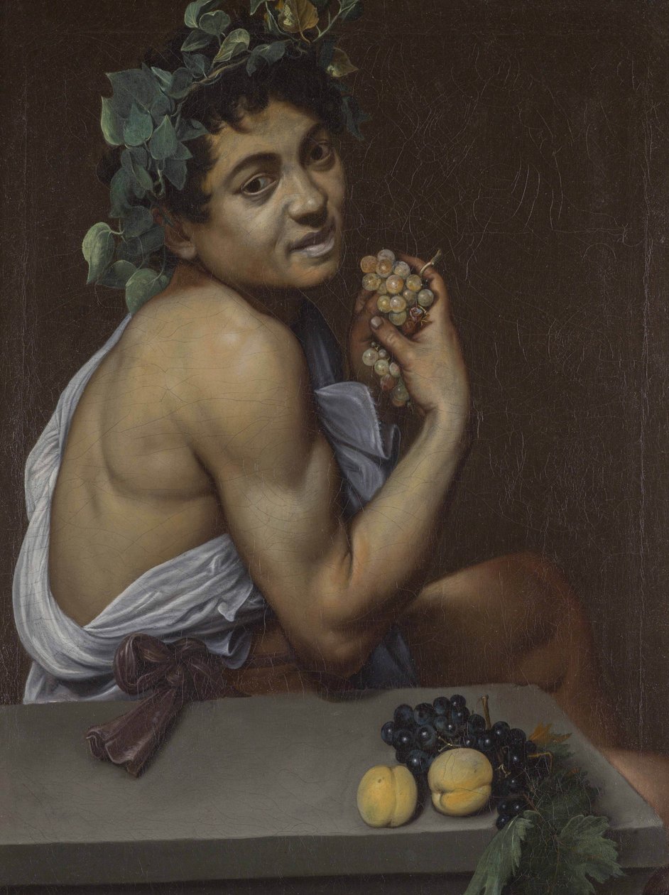 Autoportrét jako Bakchus od Caravaggio