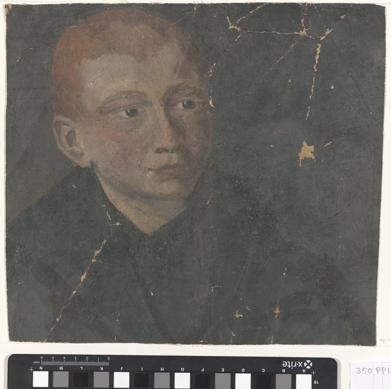 Hlava chlapce s červenými vlasy od Carel Adolph Lion Cachet