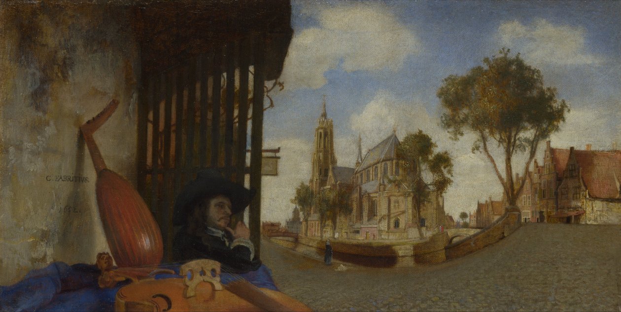 Pohled na Delft od Carel Fabritius