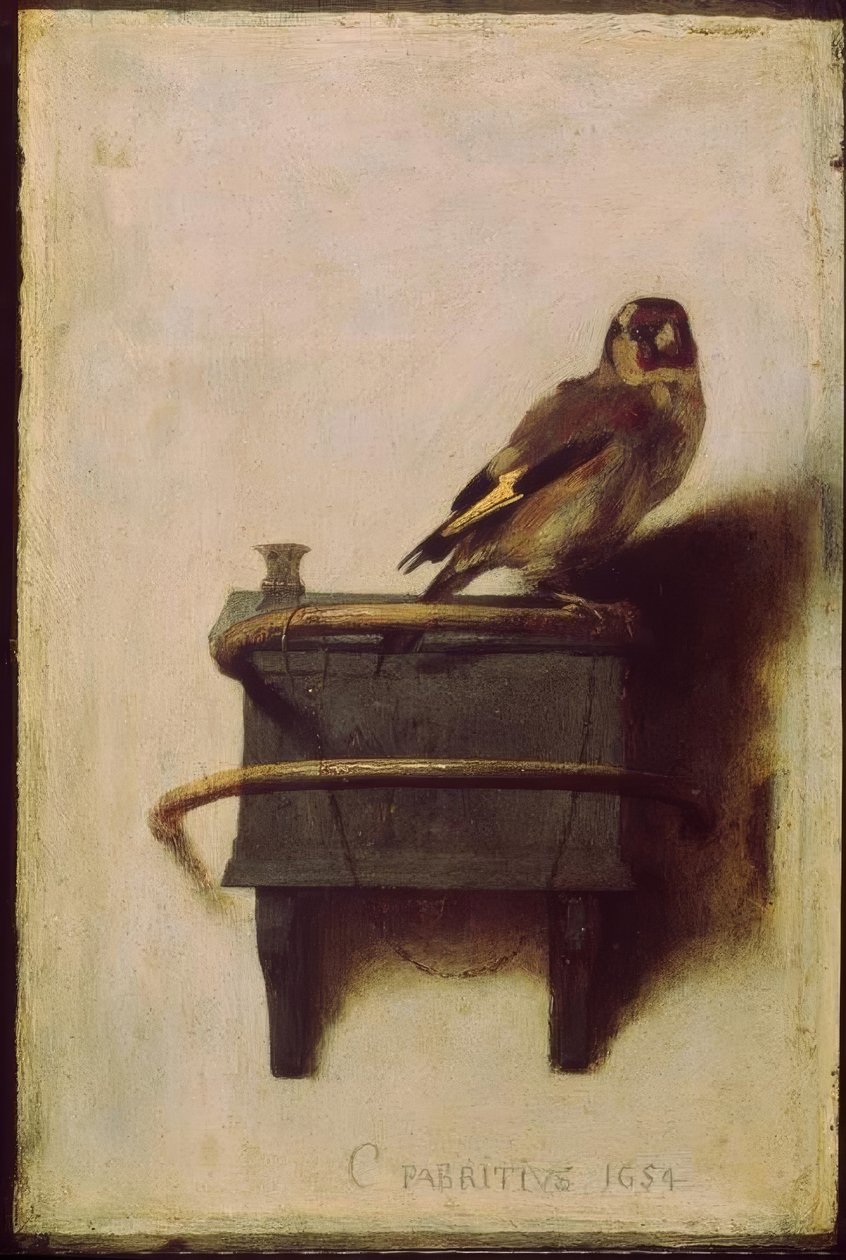 Stehlík (The Goldfinch, The Goldfinch) od Carel Fabritius