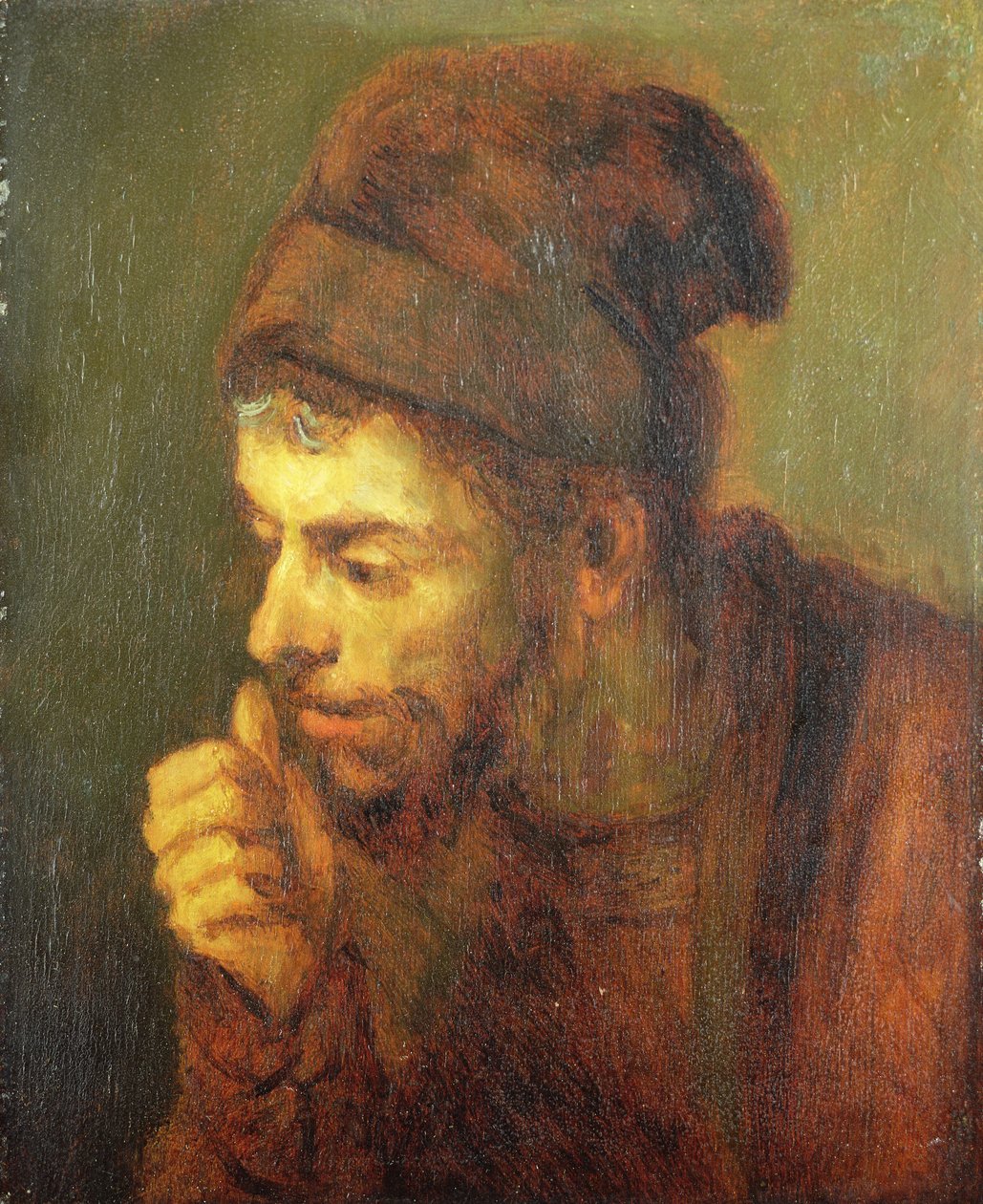 Hlava muže (olej na plátně) od Carel Fabritius