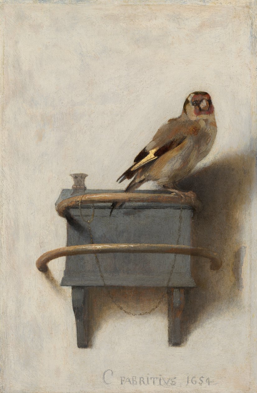 Stehlík, 1654 od Carel Fabritius