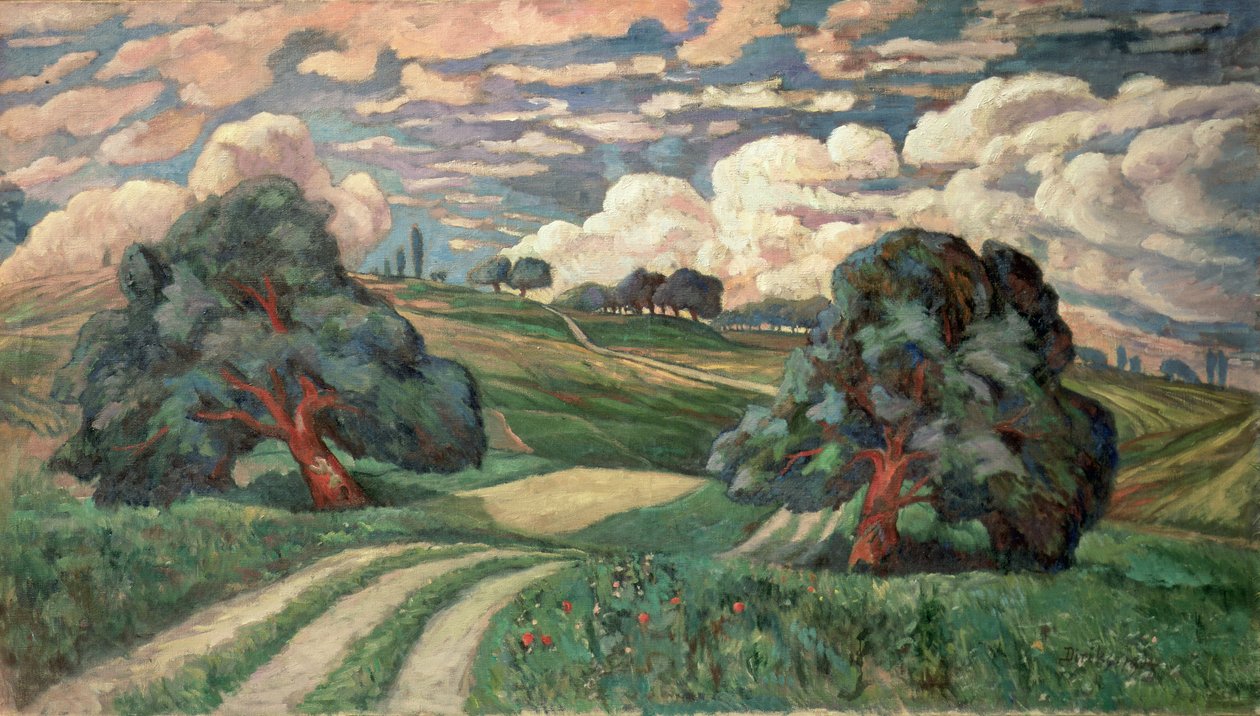 Fauve krajina od Carl Edvard Diriks