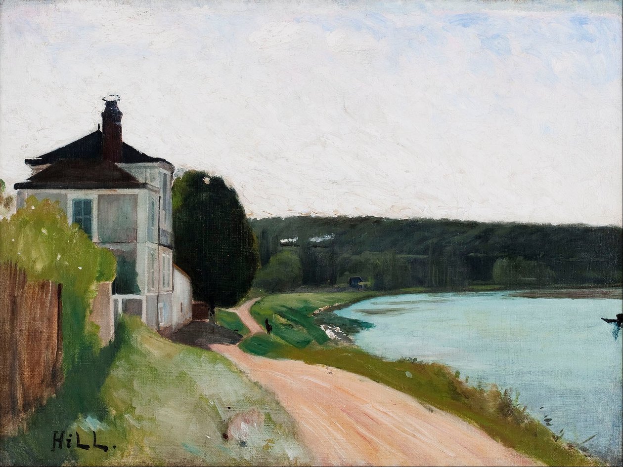 Vila v Seine, Bois-le Roi. Fontainebleau od Carl Fredrik Hill