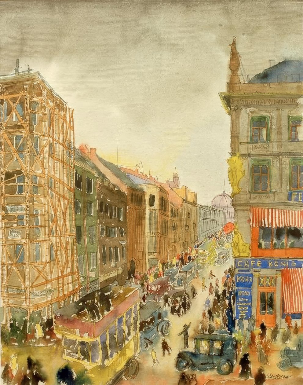 Ulice v Berlíně od Carl Grossberg