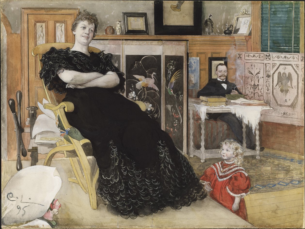 Anna Petterssonová, kolem roku 1895 od Carl Larsson