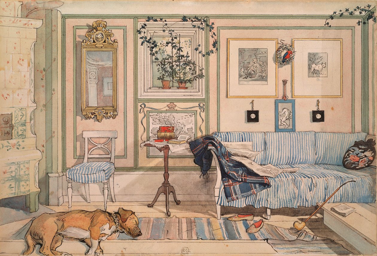 Útulný koutek od Carl Larsson
