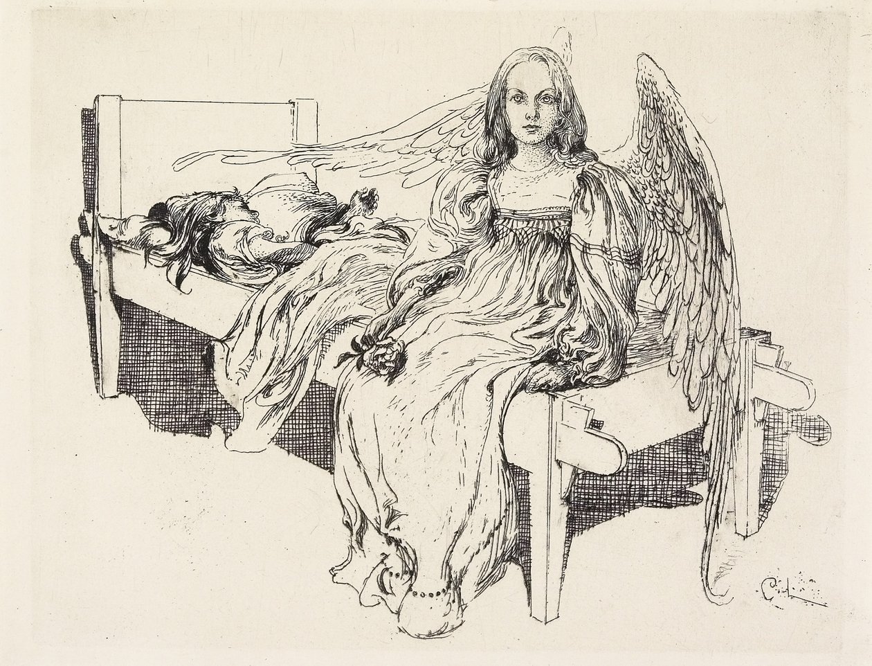 Anděl strážný, 1905 od Carl Larsson