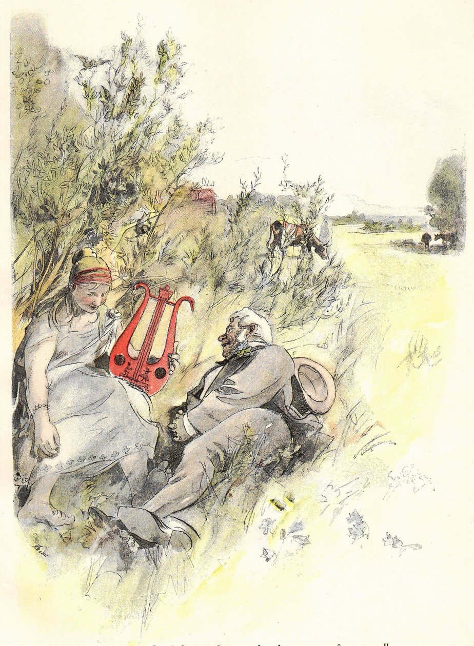 Elias Sehlstedt a jeho zpěvák od Carl Larsson