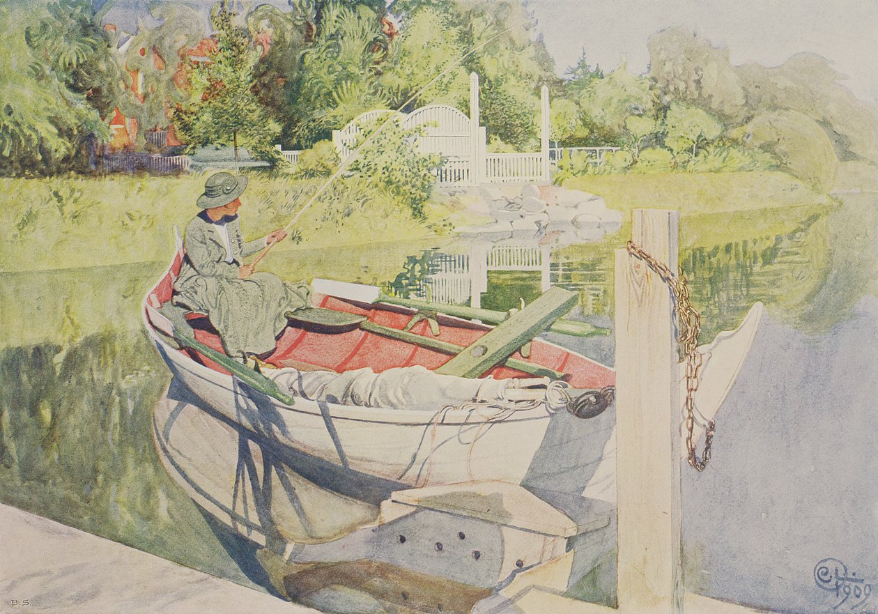 Rybaření, 1909 od Carl Larsson