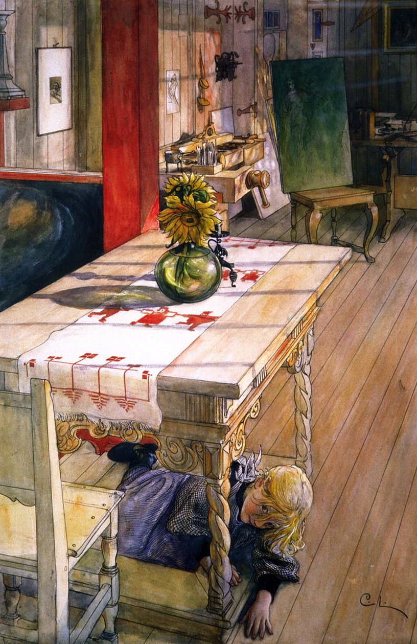 Hra na schovávanou od Carl Larsson