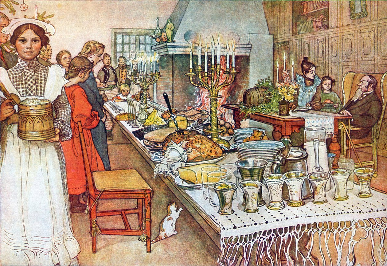 Štědrý večer od Carl Larsson