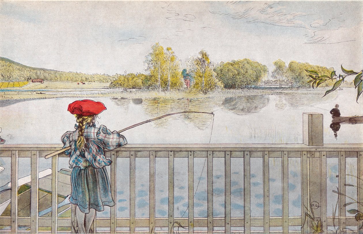 Rybaření Lisbeth od Carl Larsson
