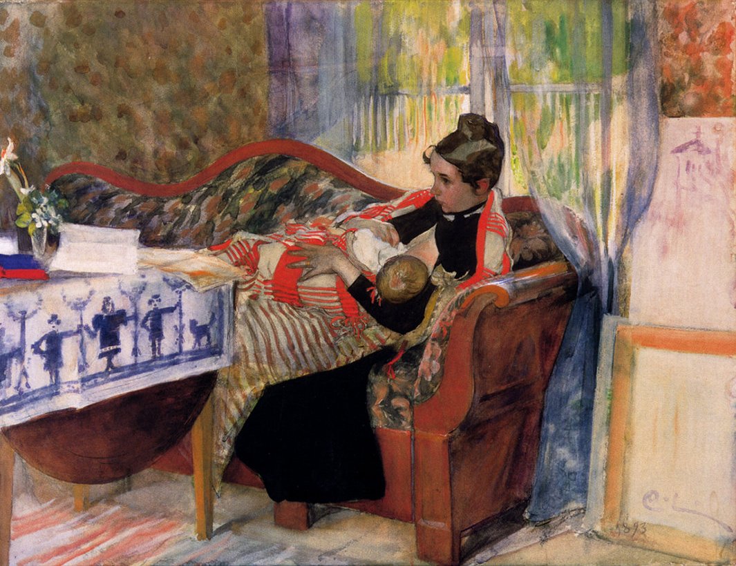 Myšlenky matky od Carl Larsson