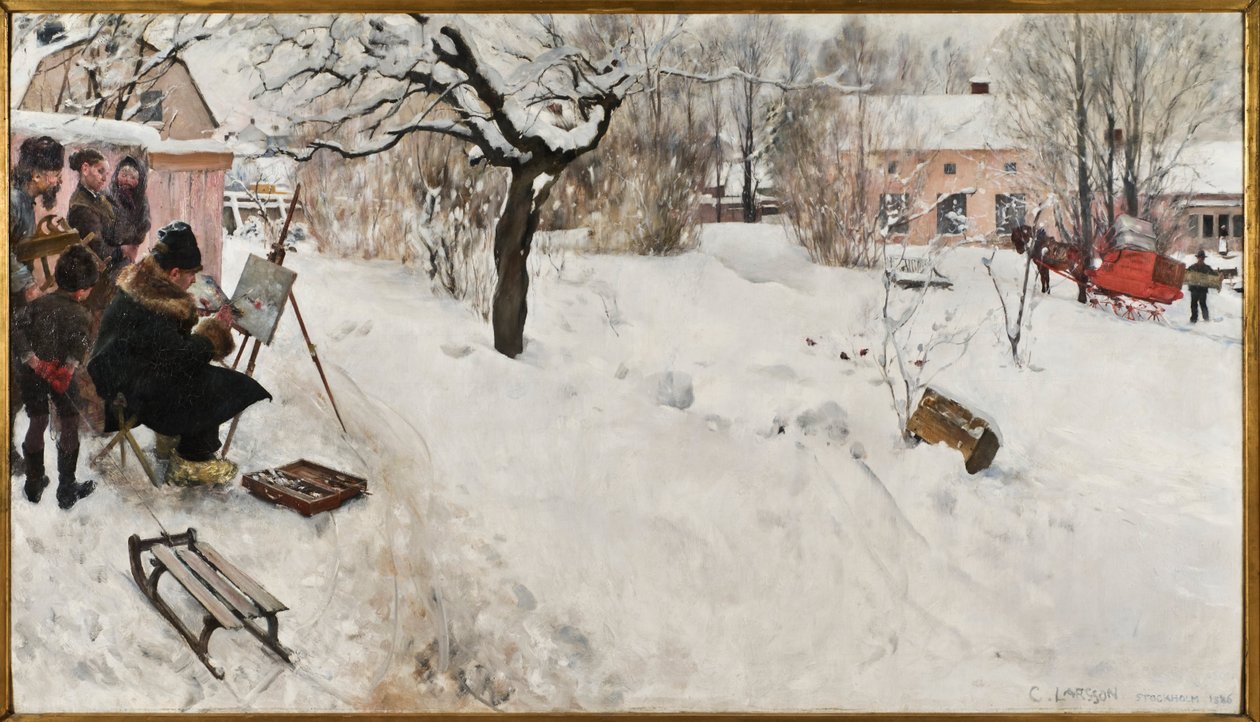 Malíř pod širým nebem od Carl Larsson
