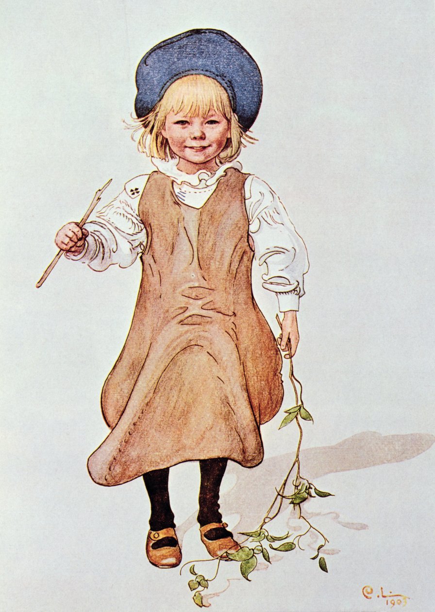 Portrét mladé dívky, 1903 od Carl Larsson