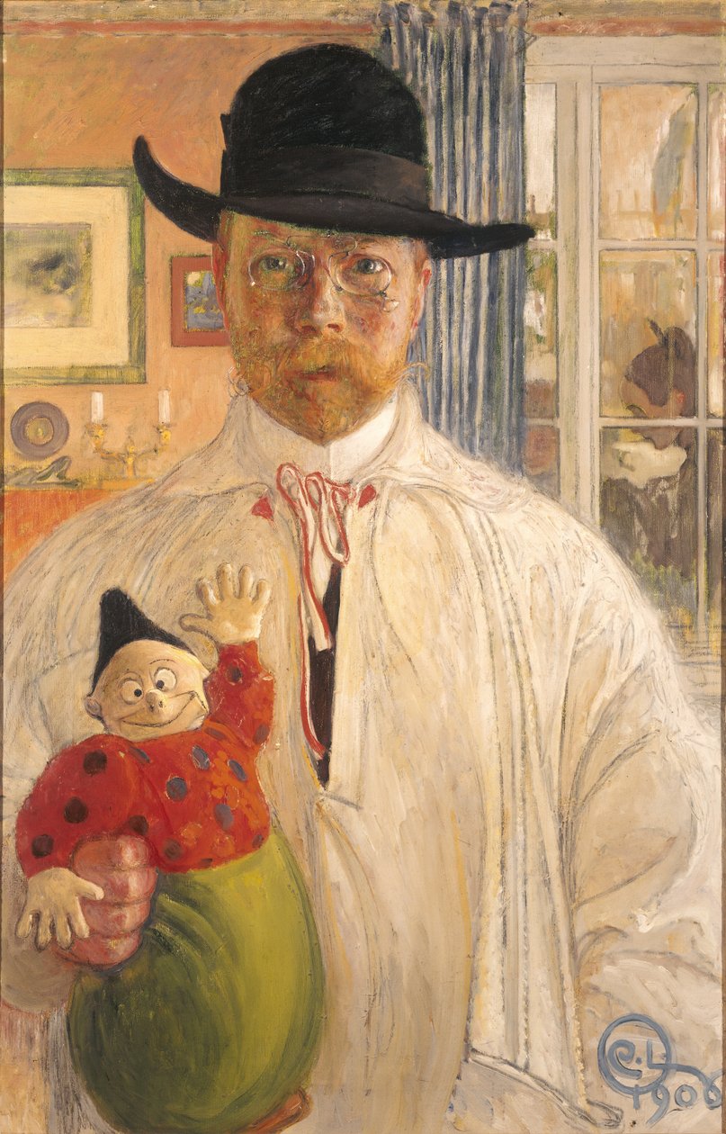 Autoportrét od Carl Larsson