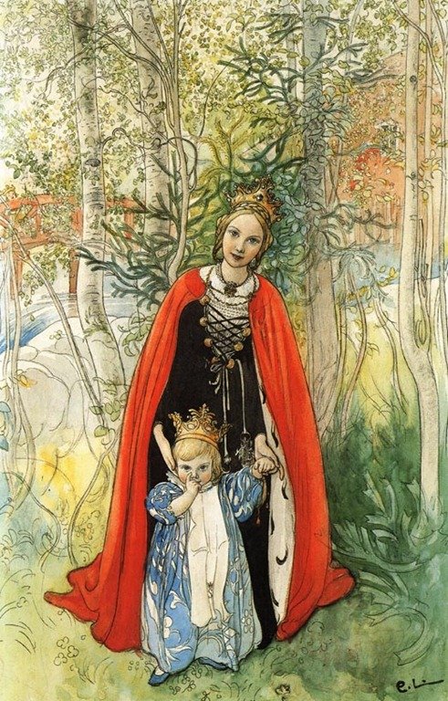Jarní princezna od Carl Larsson