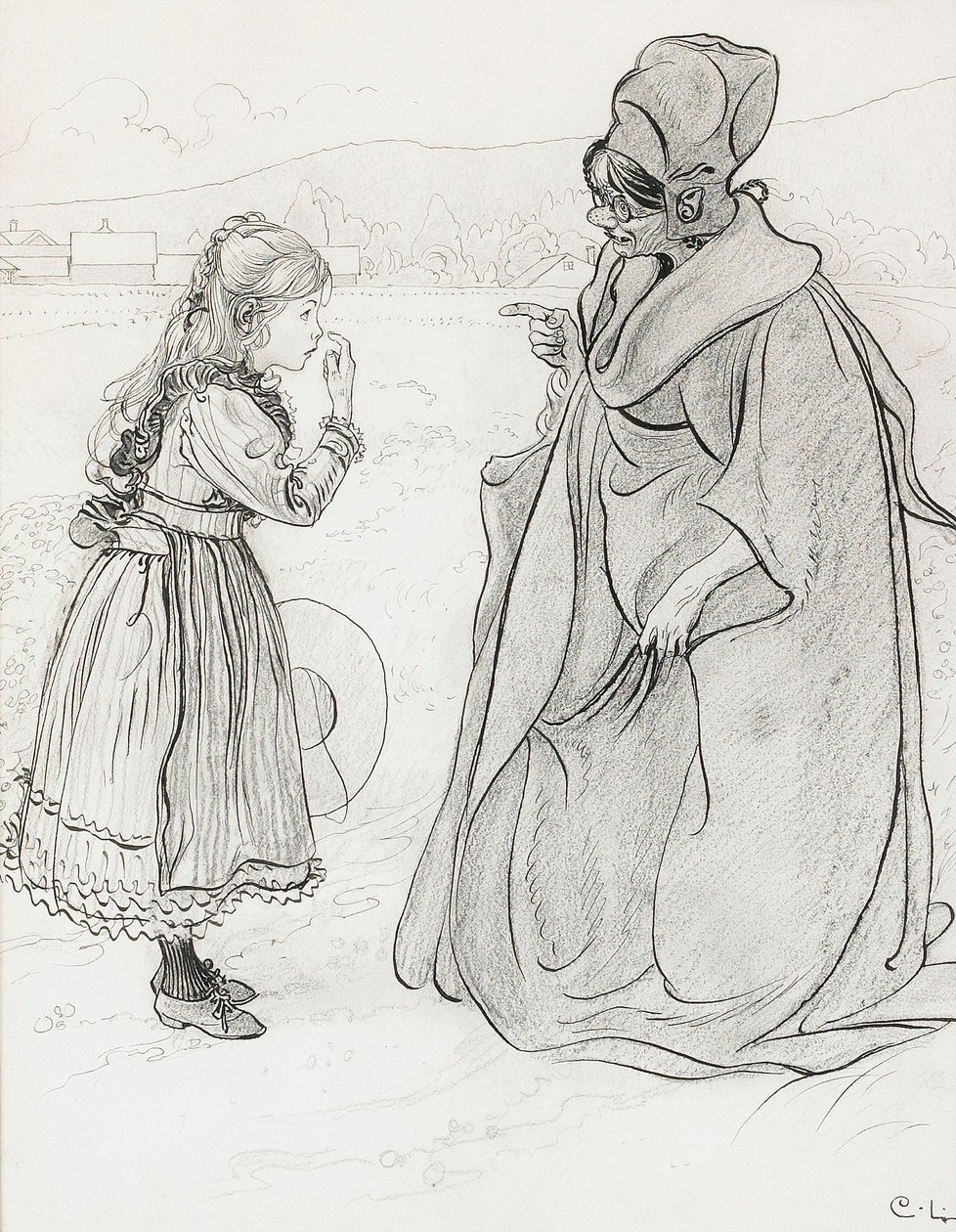 Pohádka o nosu Lillis od Carl Larsson