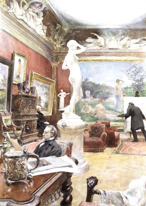 fürstenbergská galerie od Carl Larsson