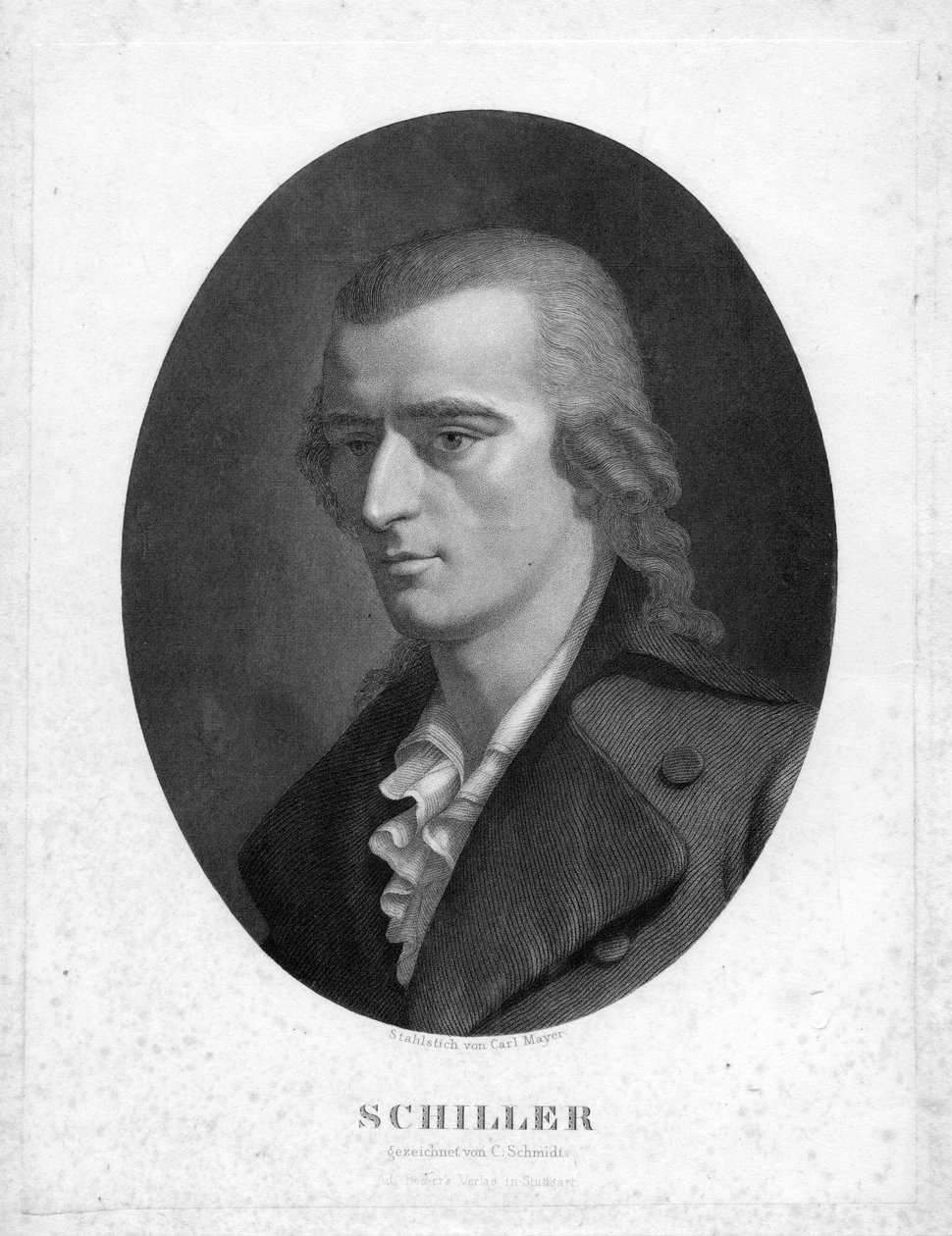 rytý portrét od Carl Mayer d’après Christoph